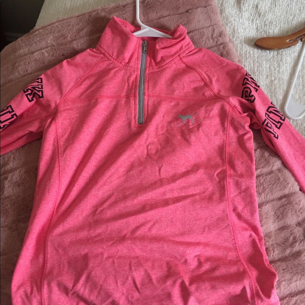 PINK Fitted quarter zip